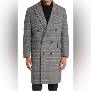 Nordstrom Glen Plaid Wool Blend Topcoat